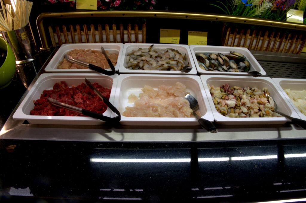 Viandes, poissons et fruits de mer à faire griller
